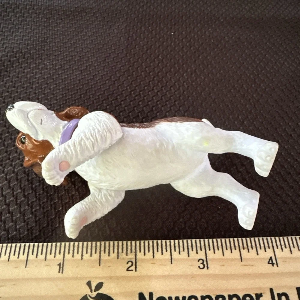 Mattel Barbie Dollhouse Pet Brown & White Posh Pets Puppy Dog Vet Playset Moves